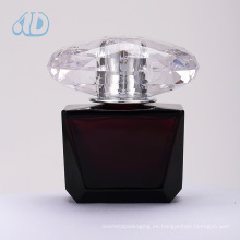 Ad-P17 botella de perfume cuadrado tapa acrílica 100ml 50ml 25ml